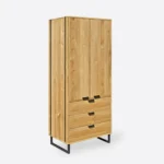 Szafa dwudrzwiowa z litego drewna HUGON