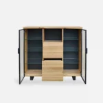 Dębowy barek na alkohol DELIO