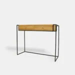 Eichenholz-Industrial-Konsole im Loft-Stil mit Schubladen KING