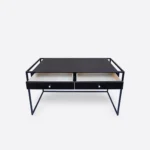 Industrialne biurko dębowe KING kolor wenge (5)