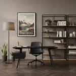 biurko VITA 4 i regał DERA (2)