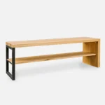 debowa lawka z polka do przedpokoju hugon (1)