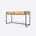 Loftowe biurko dębowe do biura gabinetu KING