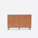 komoda NESS 6 szuflad, olej mahoń (2)