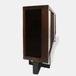 Komoda dębowa z szufladami półkami do salonu MOCCA I