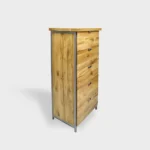 Komoda dębowa z szufladami wysoka do salonu HUGON I