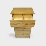 Komoda dębowa z szufladami wysoka do salonu HUGON I