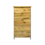 Komoda dębowa z szufladami wysoka do salonu HUGON I
