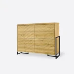 Nowoczesna komoda dębowa z szufladami do salonu CARIN I