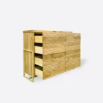 Nowoczesna komoda dębowa z szufladami do salonu CARIN I