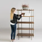 Regal aus massivem Holz für Bücher HEGEL