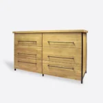 Industrielle Eichen-Kommode für das Wohnzimmer HUGON II