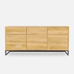 dębowa komoda Meris III styl industrialny (6)