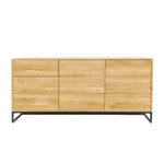 dębowa komoda Meris III styl industrialny (6)(1)