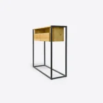 Konsola dębowa loft z szufladami do przedpokoju MERIS