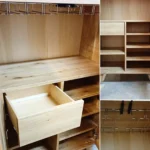 Dębowy barek szafka na alkohole NESS