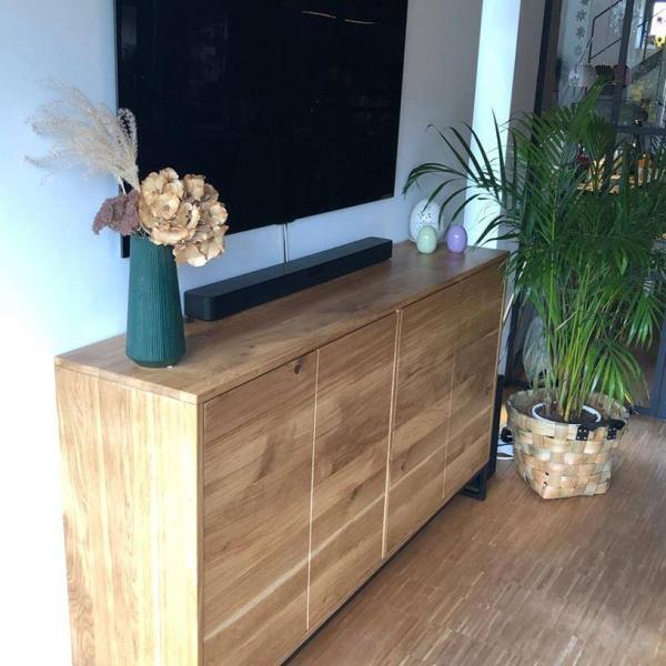 Nowoczesna designerska komoda z drewna na wymiar klienta drewniana komoda MERIS