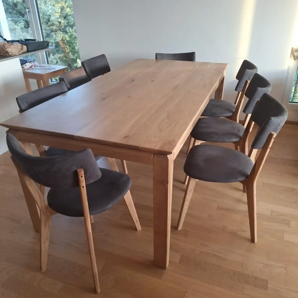 dębowy stół DANTE 195x100+2 lakier naturalny mat (1)(1)