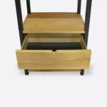 Eichenholzbücherregal im Loftstil für das Wohnzimmer COLIN