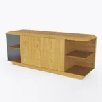 Szafka RTV pod telewizor ze szklanymi drzwiczkami CARMEN