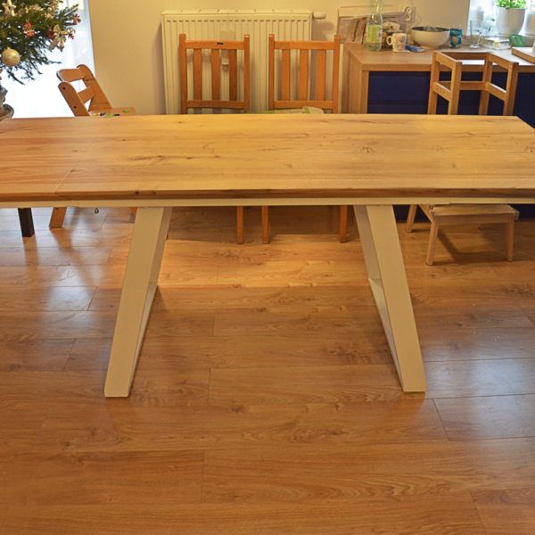 Stół z dostawkami industrialny rozkładany do jadalni na wymiar CALLA