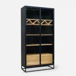 Vitrinenschrank aus Holz Bar Wein Schrank NEMIR – Bild 21