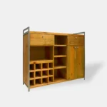 Industrieller Alkoholbar aus Holz