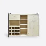 Industrieller Alkoholbar aus Holz