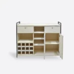 Industrieller Alkoholbar aus Holz