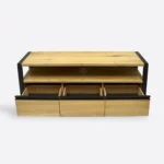 Szafka RTV loft dębowa z szufladami CAMERON