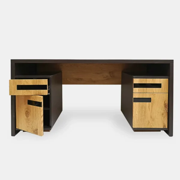 Moderner Schreibtisch aus Eichenholz für das Arbeitsbüro oder Büro LAGOS