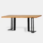 Tisch mit Eichenplatte und Metallgestell SNAKE