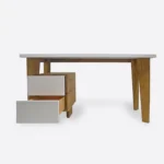 Designer-Holzschreibtisch mit Container für das Arbeitszimmer oder das Zimmer GRAND