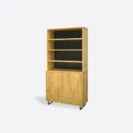 Drewniany kredens dębowy nowoczesny solidny do jadalni kuchni NESCA