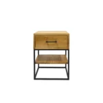 Loft-Nachttisch aus Holz mit Regalboden für das Schlafzimmer MERIS