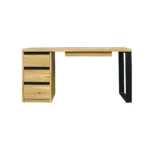 Biurko dębowe z szufladami z litego drewna do gabinetu CAMERON