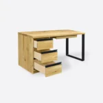 Biurko dębowe z szufladami z litego drewna do gabinetu CAMERON