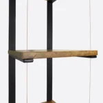 Loft-Eichenregal mit Regalböden für das Wohn- oder Arbeitszimmer IBSEN