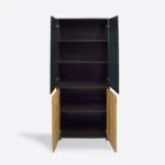 Duża witryna dębowa do salonu LAGOS