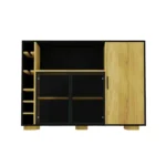 Designer Eichenholz-Alkoholbar für das Wohnzimmer CARLA