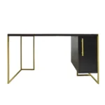 Nowoczesne biurko z litego drewna dębowego do biura gabinetu CARIN