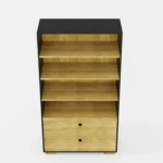 Großes Bücherregal mit Schubladen und Regalböden für das Wohnzimmer CARLA