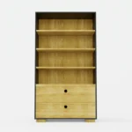 Großes Bücherregal mit Schubladen und Regalböden für das Wohnzimmer CARLA