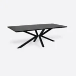 Nowoczesny stół bowy industrialny na metalowych nogach do jadalni VERDA