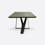 Eichenholztisch im industriellen Stil mit Erweiterungen für das Esszimmer BORNEO I