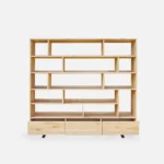 Dębowy regał nowoczesny do salonu pokoju VITA (3)