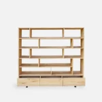 Dębowy regał nowoczesny do salonu pokoju VITA (5)