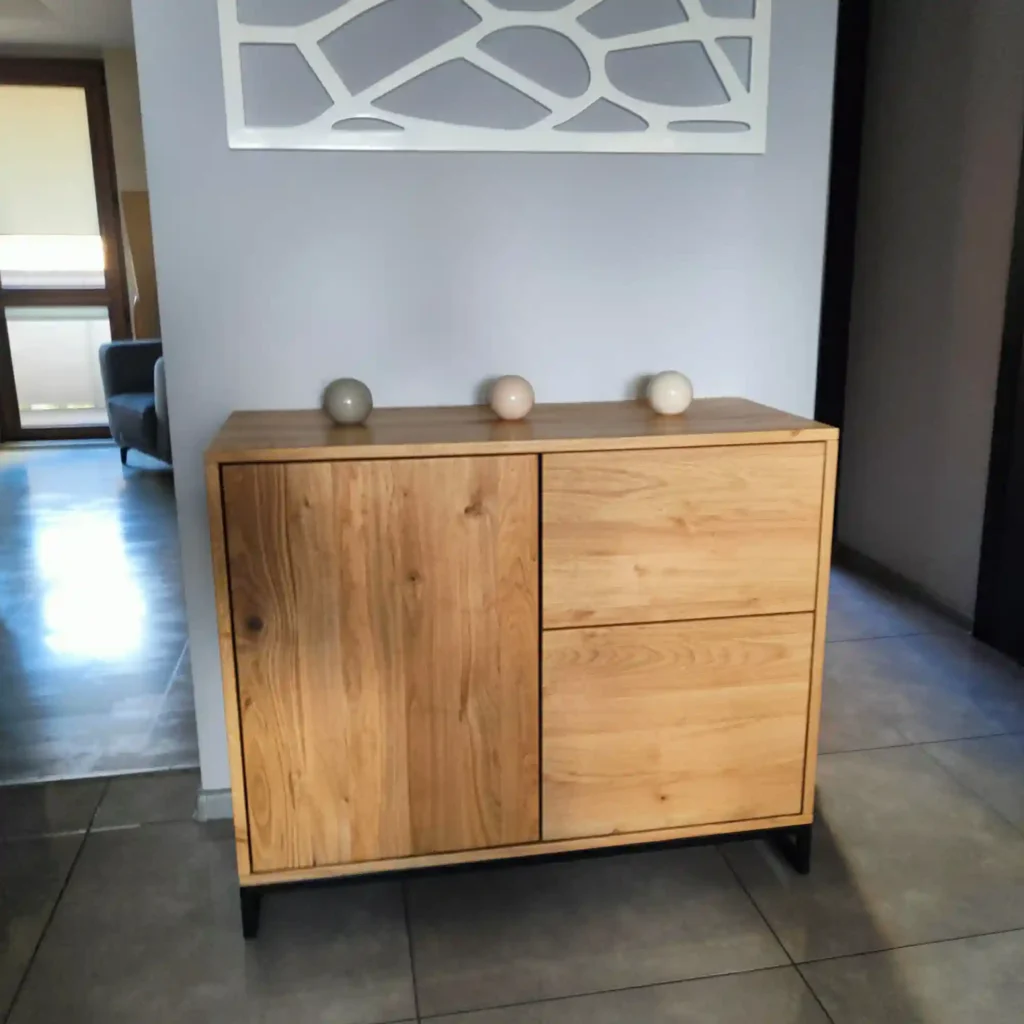 Komoda ADEO indywidualny projekt dąb naturalny - realizacja