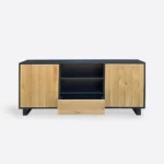 Moderne Eichen-TV-Konsole CARLA