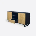 Moderne Eichen-TV-Konsole CARLA